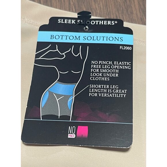 Maidenform Sleek Smoothers Short Leg Shapewear S Nude Bottom Solutions No Pinch - Picture 6 of 7